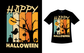 Halloween Silhouette T-shirt Design
