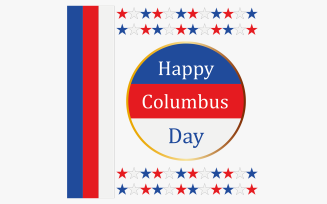 Happy Day Of Columbus Vector