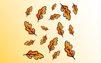 Autumn Leaf logo template. Vector illustration.V9