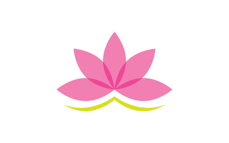 Beauty Lotus Flower logo template. Vector illustration. V1 Logo Template
