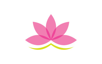 Beauty Lotus Flower logo template. Vector illustration. V1