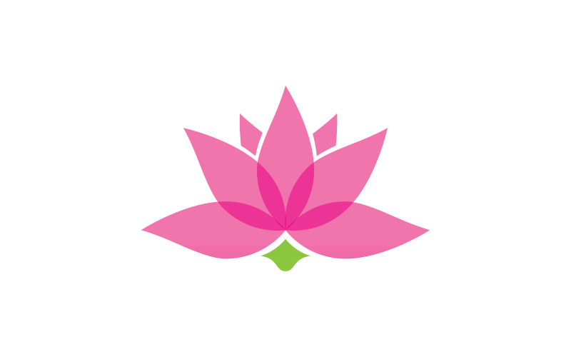 Beauty Lotus Flower logo template. Vector illustration. V2 Logo Template