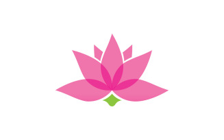 Beauty Lotus Flower logo template. Vector illustration. V2