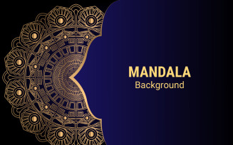 Circular pattern in form of mandala for Henna, Mehndi, tattoo, decoration background