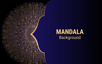 Luxury arabesque pattern. Decorative mandala. Mandala for print, poster, cover, brochure, flyer
