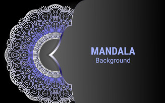 Luxury mandala background design with golden color pattern.
