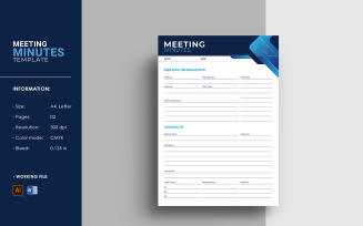 Meeting Minutes Tracker Template