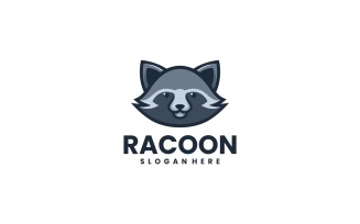 Racoon Simple Mascot Logo