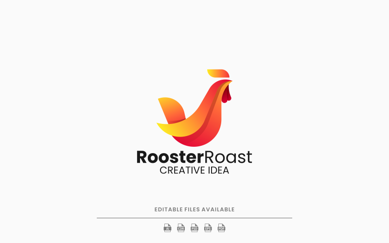 Rooster Gradient Logo Style 1 Logo Template