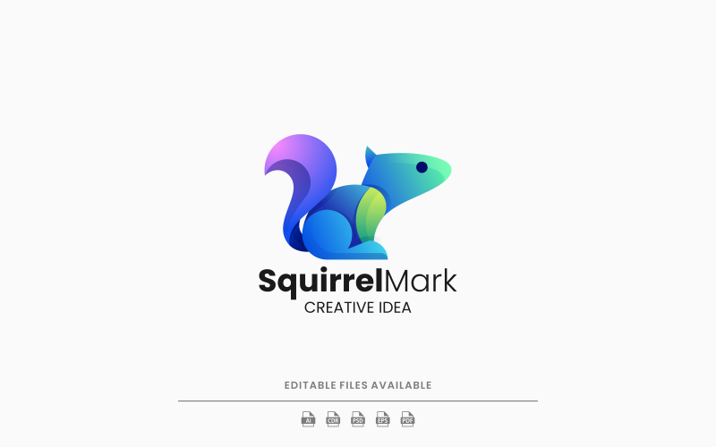 Squirrel Gradient Colorful Logo 1 Logo Template