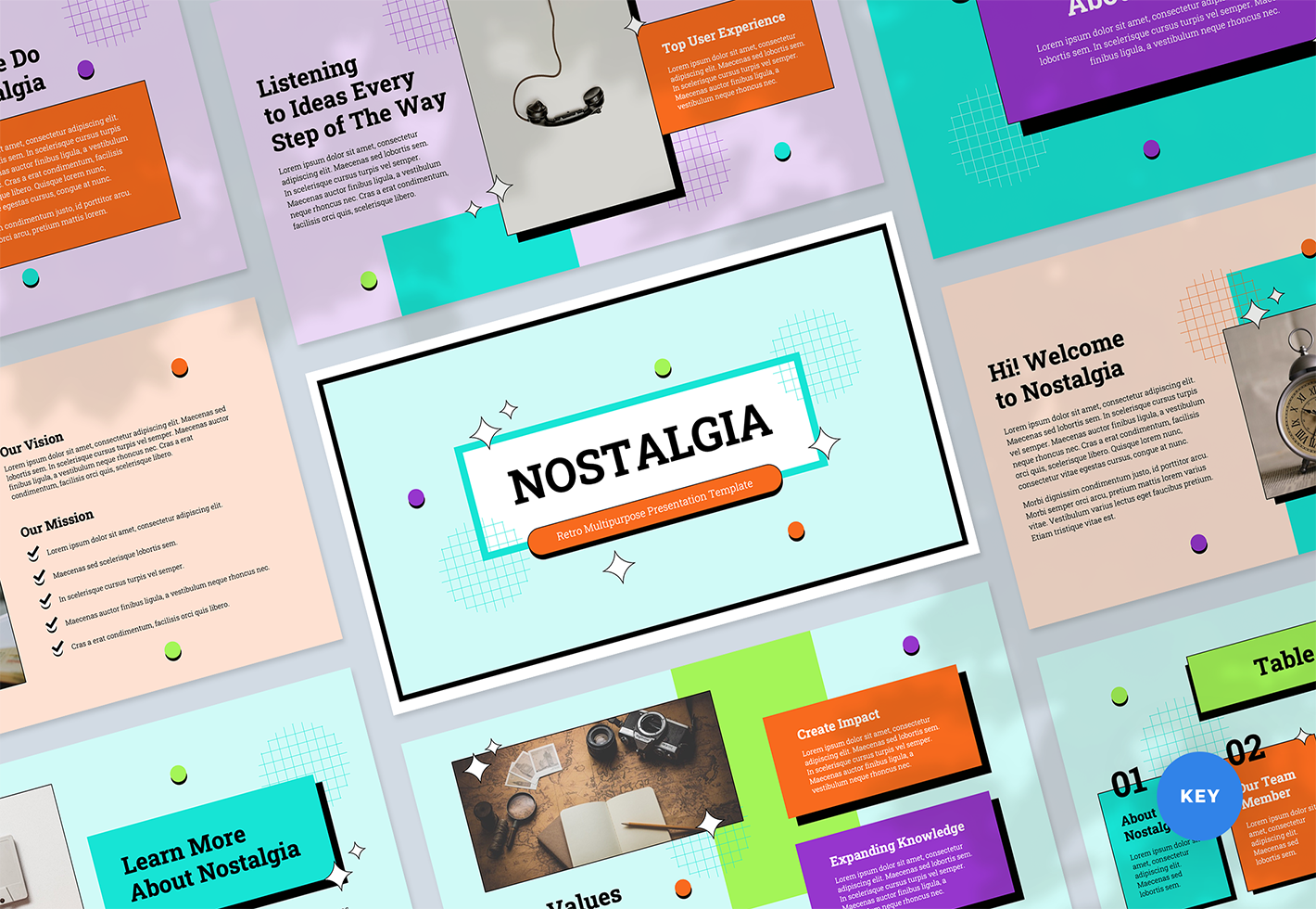 Kit Graphique #273719 Presentation Nostalgia Divers Modles Web - Logo template Preview