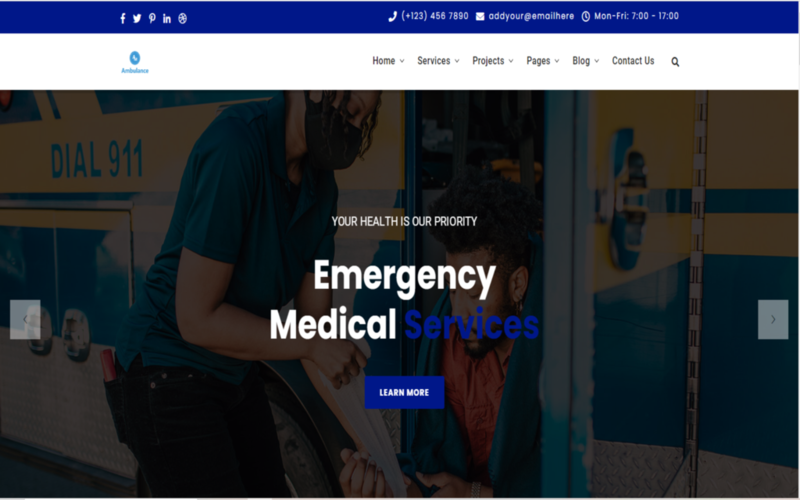Ambulance Services Html Template