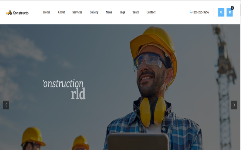 Konstructo Construction Landing Html Templates