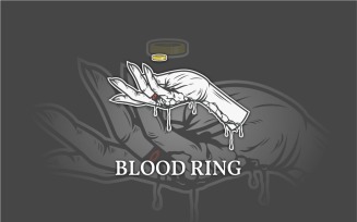 Blood Ring vector template