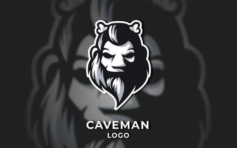 caveman graphic logo template Logo Template