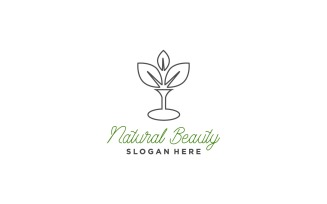 Natural Green Leaf Logo Template