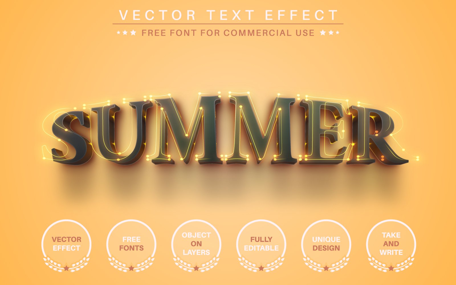 Template #273849 Effect Font Webdesign Template - Logo template Preview