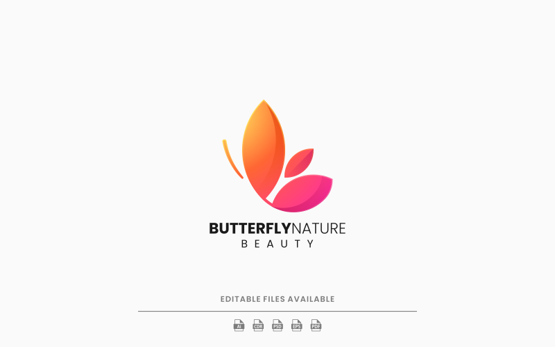 Butterfly Gradient Colorful Logo Vol.2 Logo Template