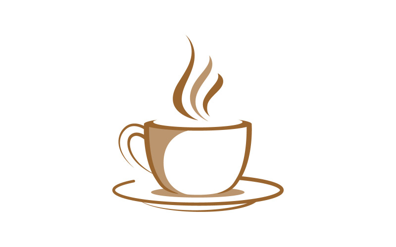 Coffee Shop logo template. Vector illustration. V2 Logo Template