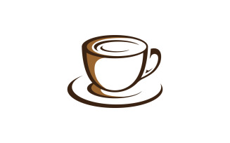Coffee Shop logo template. Vector illustration. V3