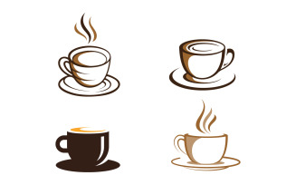 Coffee Shop logo template. Vector illustration. V5