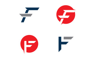 F letter Logo Template. Vector illustration. V1