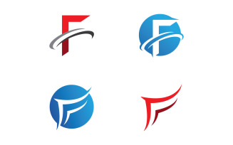 F letter Logo Template. Vector illustration. V6