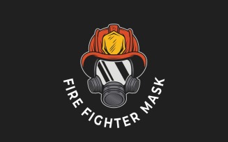 Fire Fighter Logo Graphic Template
