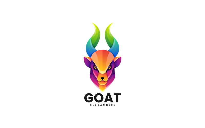 Goat Gradient Colorful Logo 3 Logo Template