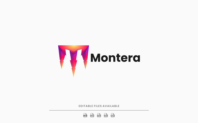 Letter M Gradient Colorful Logo 1 Logo Template