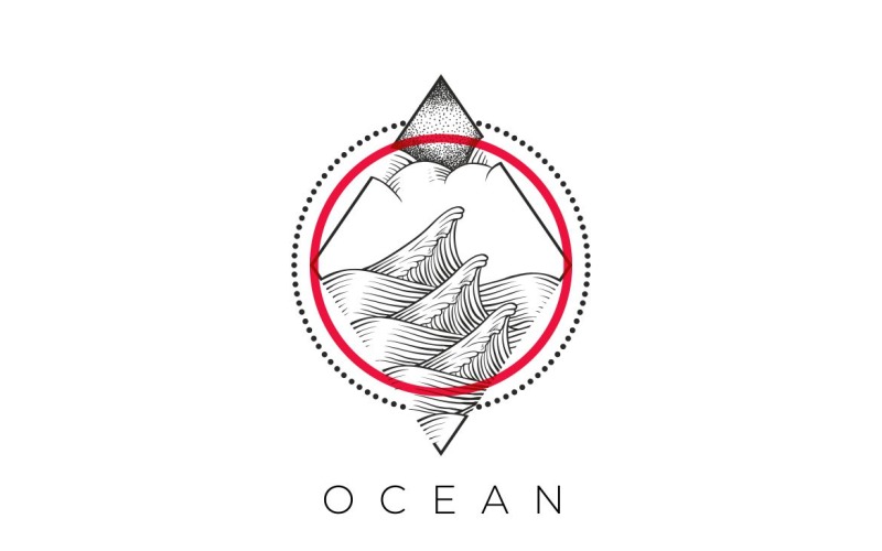 Ocean Logo Design Template Logo Template