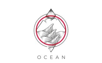 Ocean Logo Design Template