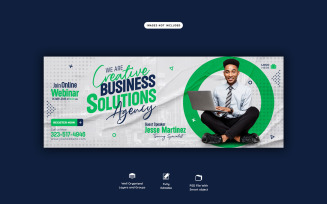 Digital Marketing Live Webinar Corporate Social Media Banner Templates