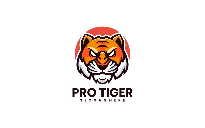Tiger Simple Mascot Logo Vol.3 Logo Template