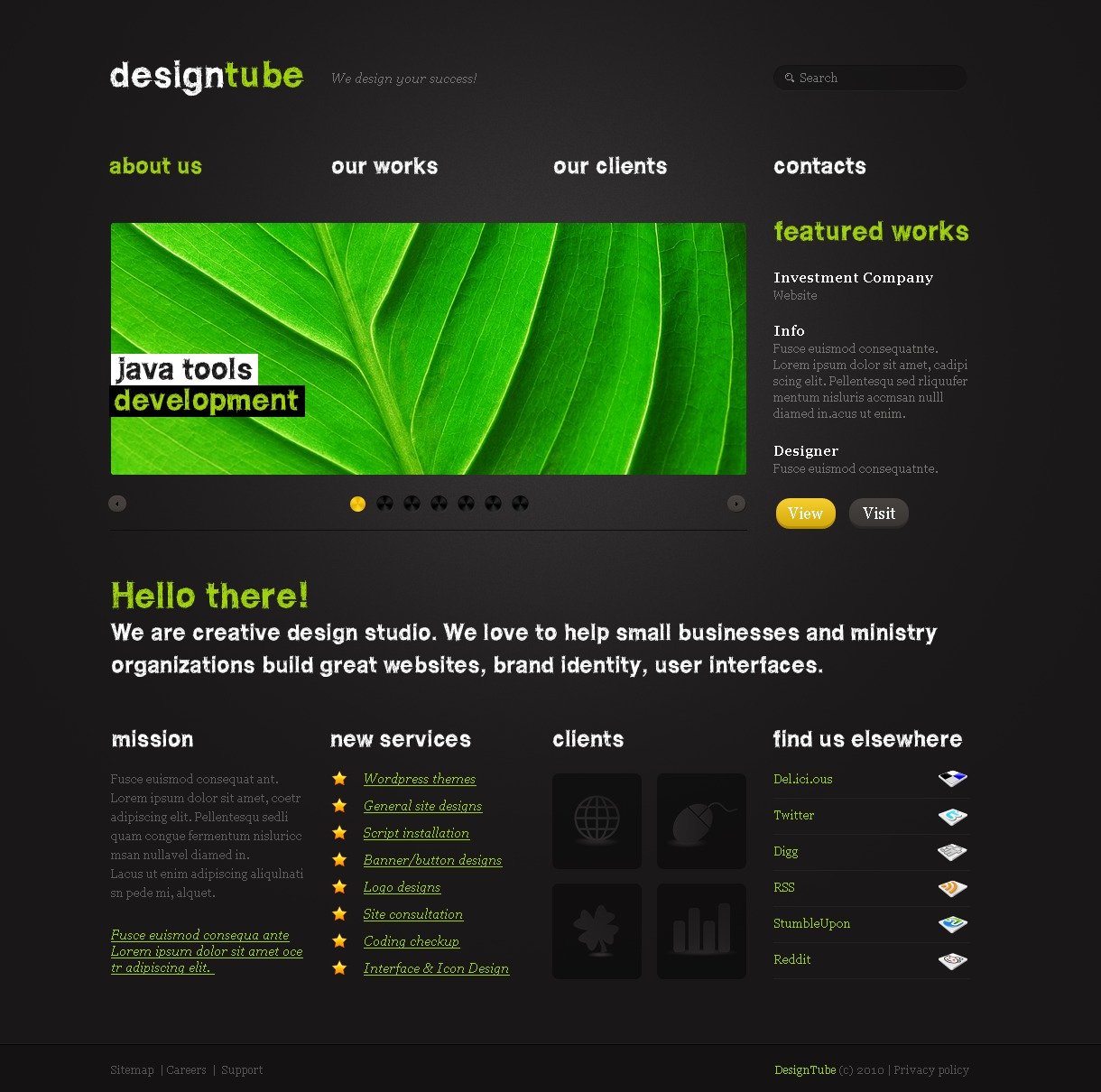 Design Studio Website Template 27436