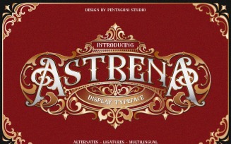 Astrena | Display Typeface Font
