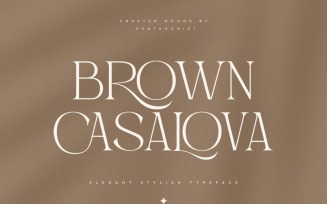 Brown Casalova | Stylish Typeface Font