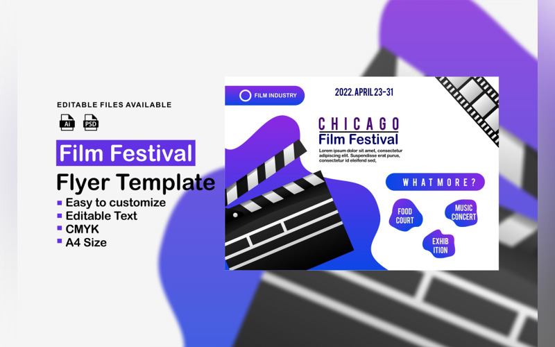 Film Festival Flyer Template Corporate Identity
