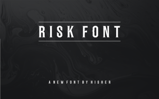 Risk business fonts sans serif