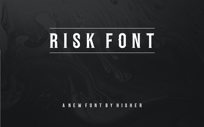 Risk business fonts sans serif Font