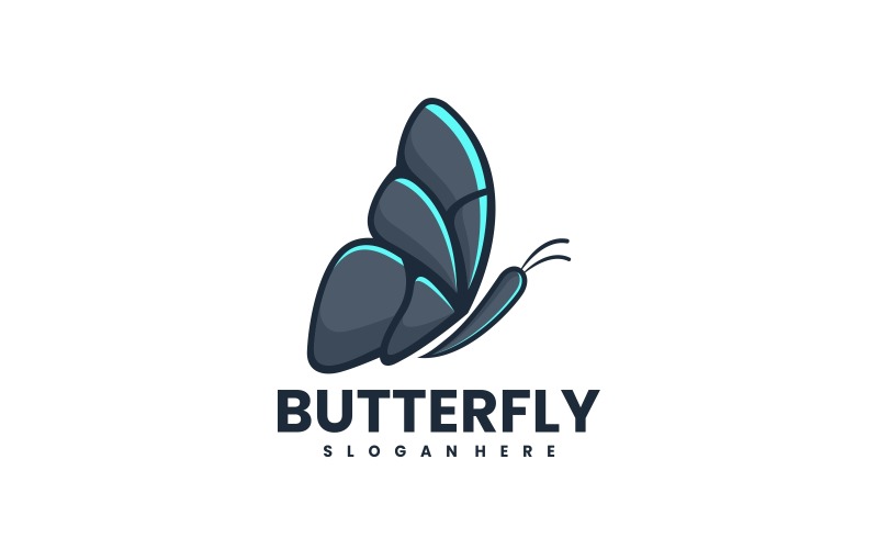 Butterfly Simple Mascot Logo Vol.3 Logo Template