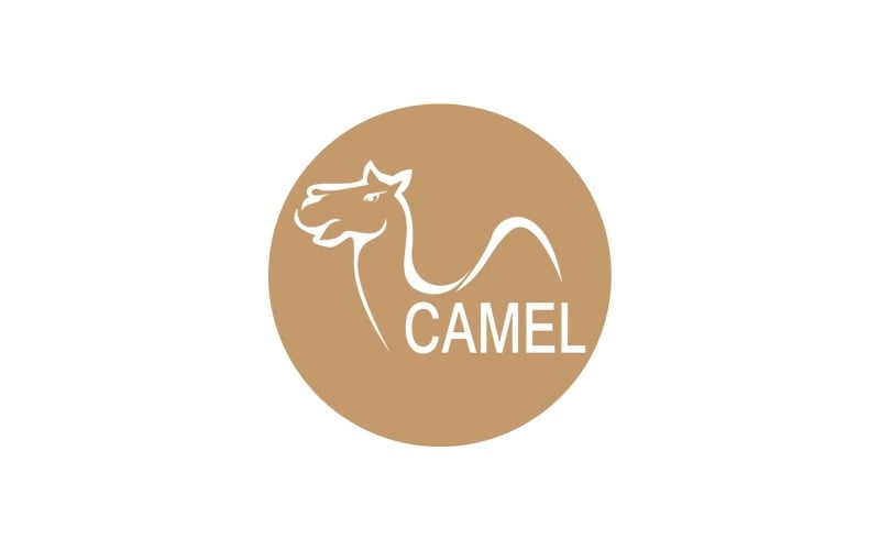 Camel Icon And Symbol Vector Template Illustration 15 Logo Template
