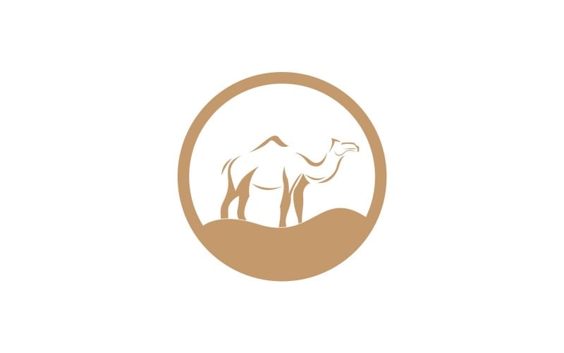 Camel Icon And Symbol Vector Template Illustration 17 Logo Template