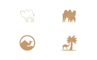 Camel Icon And Symbol Vector Template Illustration 21