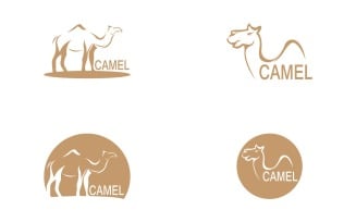 Camel Icon And Symbol Vector Template Illustration 23