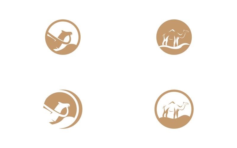 Camel Icon And Symbol Vector Template Illustration 24 Logo Template