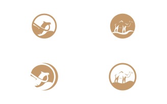 Camel Icon And Symbol Vector Template Illustration 24