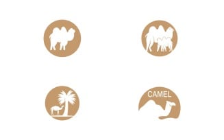 Camel Icon And Symbol Vector Template Illustration 25