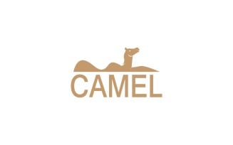 Camel Icon And Symbol Vector Template Illustration 4