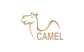 Camel Icon And Symbol Vector Template Illustration 6